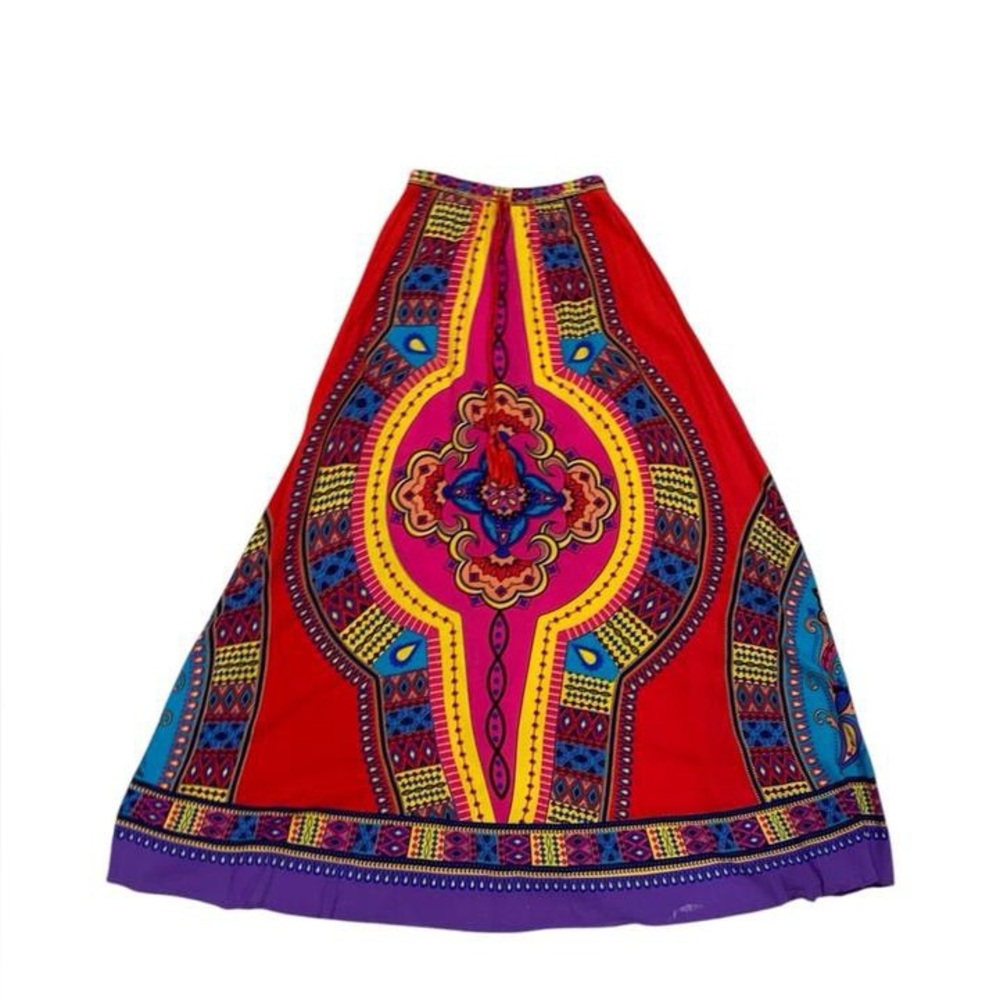 Flying Tomato multi-coloured maximalist patterned skirt